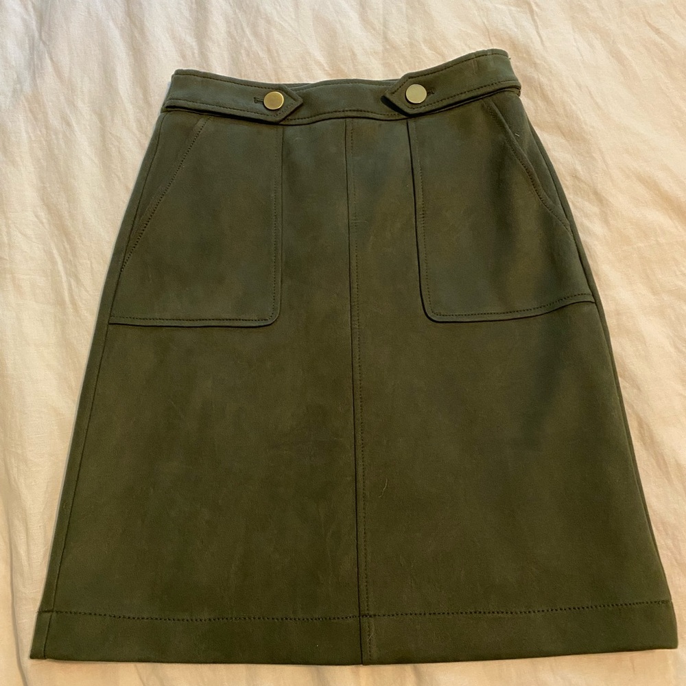 Loft Faux Suede skirt